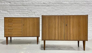 Lschool Mid Century Modern Laminate CREDENZAS/Cabinets, Made in Germany, c. 1960's