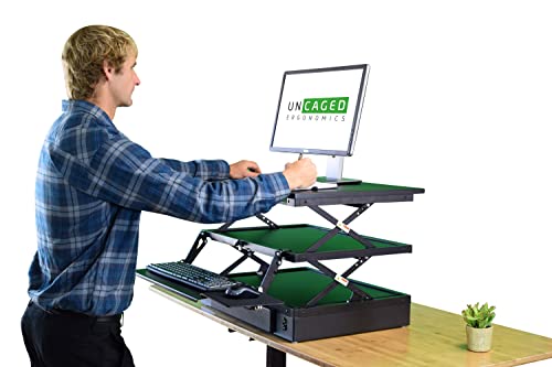 Uncaged Ergonomics CDE Desk Converter, Black