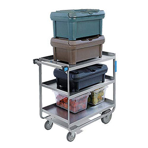 Lakeside Stainless Steel Utility Cart - 700 lb. Capacity, (3) 21"Wx33"D Shelves