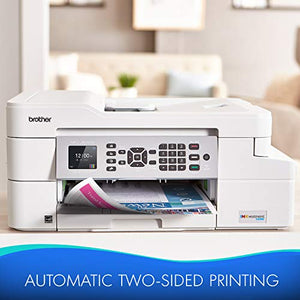 Brother MFC-J805DW XL Color Inkjet All-in-One Printer with Mobile Printing & Duplex - White