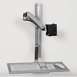 Tripp Lite Wall-Mount for Sit-Stand Desktop Workstation Standing Desk, Single Display w/ Thin Client Mount, for 13 to 27 in. Monitors (WWSS1327RWTC)