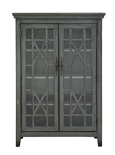 Treasure Trove 17348 Two Door Bookcase, Grey
