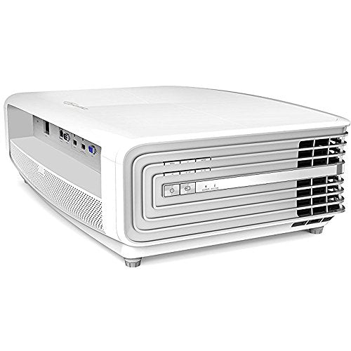 Optoma UHD60 4K Ultra High Definition Home Theater Video Projector (Renewed) Bundle with Minolta 120-Inch Home Theater Projector Screen 16:9 Indoor Outdoor