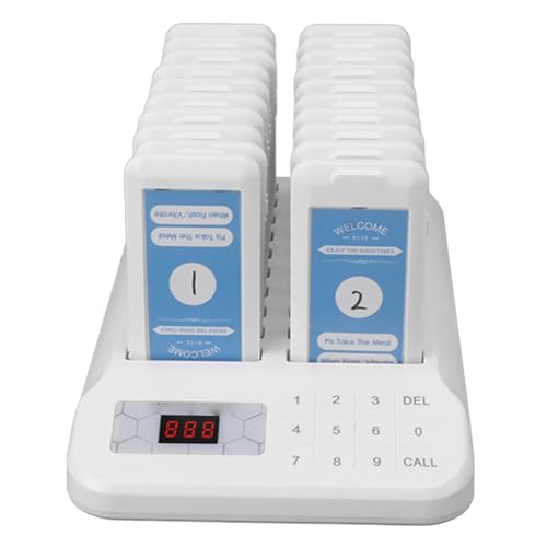 aqxreight Social Distancing Paging System 20PCS Customer Service Buzzers