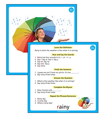 Super Duper Publications | Webber® Big Apraxia Photo Cards | Organized Words by Syllable for Ease of Speech Production | Vowels and Consonants | Basic Syllable Shapes | Activities with Instructions