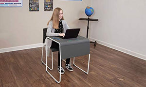 Luxor Lightweight Stackable Student Desk and Chair - 4 Pack