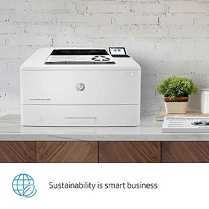 HP Laserjet Enterprise M406 dn Single-Function Wired Monochrome Laser Printer, White - Print Only - 2.7" LCD, 42 ppm, 1200 x 1200 dpi, Automatic Duplex Printing, USB 2.0 and Ethernet Connectivity