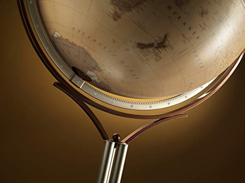 Zoffoli Magellano Floor Globe - Apricot Ocean (24 Inch Diameter)