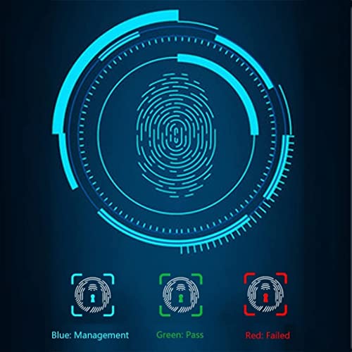 ZBQLKM Ceiling Drawer Safe, Fingerprint Identification Drawer Safe, Small Office Home Deposit Box with Auto Popup & Low Battery Alarm, for Home Office