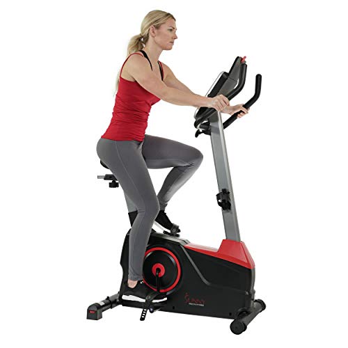 Sunny Health & Fitness Evo-Fit Stationary Upright Bike with 24 Level Electro-Magnetic Resistance - SF-B2969
