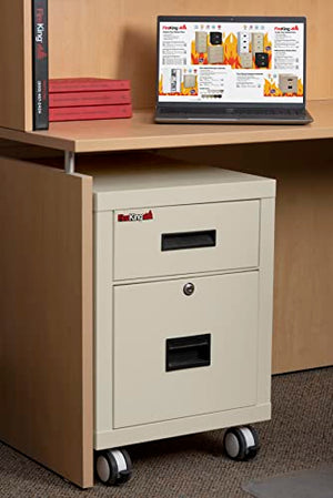 FireKing Mobile Pedestal 1-Hour Fire-Rated File Cabinet