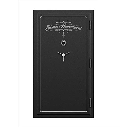 Second Amendment B- Rate Fire-Resistant Storage Organizer Vault Safe for Rifle, Shotgun, Firearms with Mechanical Dial Combination Lock (59-3/16"H x 36" W x 25" D)