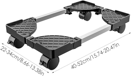 MaGiLL Towel Stand Holder with Caster Wheels Metal Adjustable Cart - Under Desk