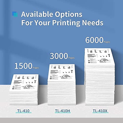 All-in-One Monochrome Wireless Laser Printer Scanner Copier with ADF-Pantum M6702DW, Pantum Toner Cartridge TL-410H Yields 3000 Pages