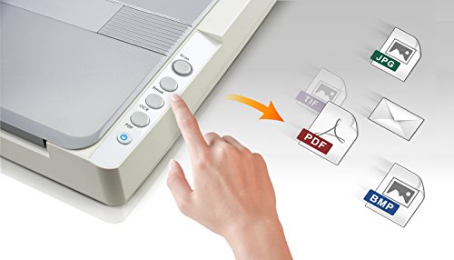 Plustek A3 Flatbed Scanner OS 1180 : 11.7x17 Large Format scan Size for Blueprints and Document. Design for Library, School and Soho. A3 scan for 9 sec, Support Mac and PC