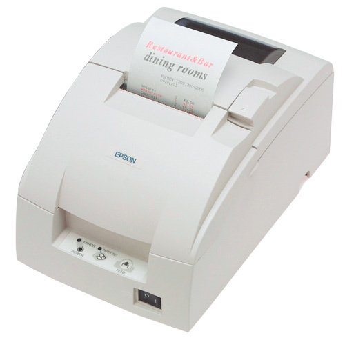 TM-U220D, Impact, two-color printing, 6 lps, Ethernet , Tear bar, RoHS, power supply (Part# C825343) , Dark gray