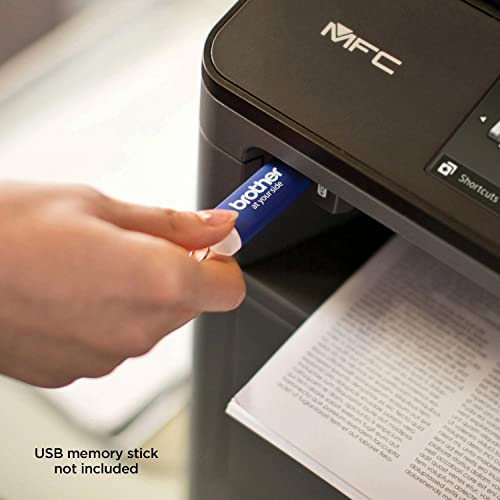 Brother MFC-L5705DWA All-in-One Wireless Monochrome Laser Printer - Print Copy Scan Fax - 42 ppm, 1200 x 1200 dpi, 3.7" Touchscreen LCD, 256MB Memory, Auto Duplex Printing, 50-Sheet ADF, Printer Cable