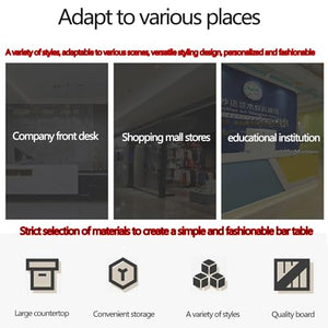 GHXYDSS Cashier Reception Counter Table with Lock 160x60x100cm