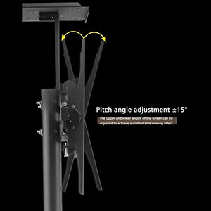 Goakwwuz Mobile TV Cart Stand for 37-60 Inch TVs