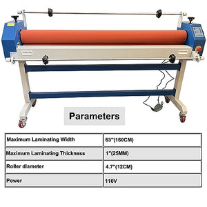 HQHAOTWU Electric Cold Roll Laminator 63 inch Automatic Laminator - 110V