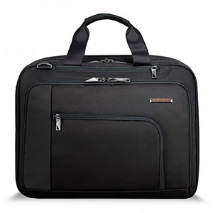 Briggs & Riley Verb-Adapt Expandable Brief Briefcase, Black, One Size
