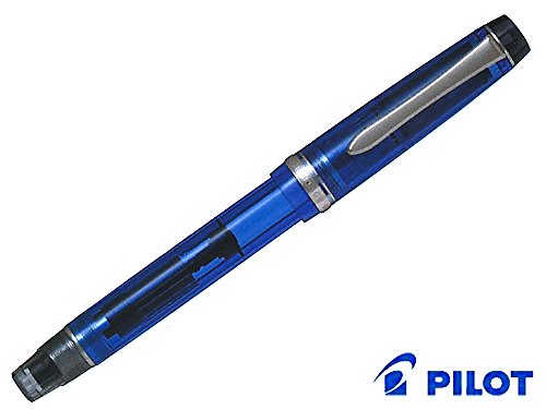 Pilot Fountain Pen Custom Heritage 92, Transparent Blue Body, M-Nib (FKVH-15SRS-TL-M)