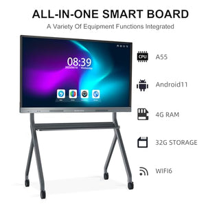 EUNIVON Smart Board 55'' 4K UHD Touch Screen Electronic Whiteboard