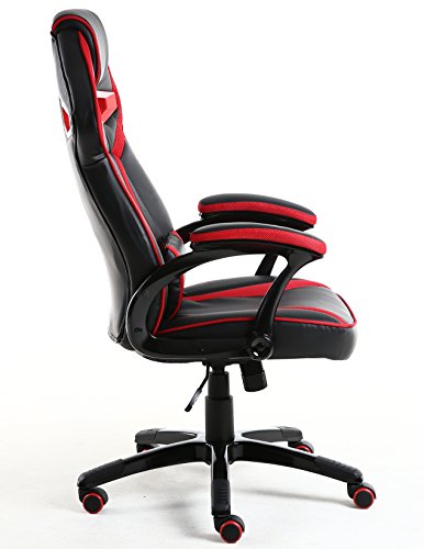 BTEXPERT Ergonomic High Back PU Leather Office Chair Gaming Chair, Reclining Leaning Napping Headrest Lumbar Pillow Support