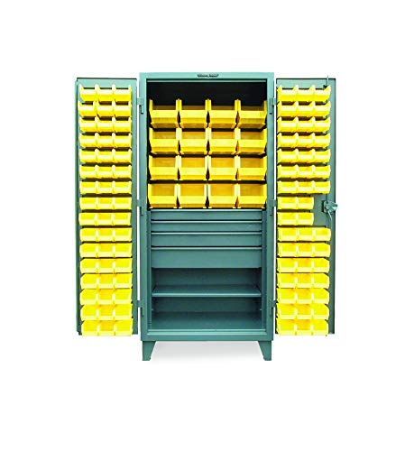 Strong Hold 36-BBS-241-4DB Dark Gray 4 Drawer Bin Cabinet, 12 Gauge, 1900 lb. Capacity
