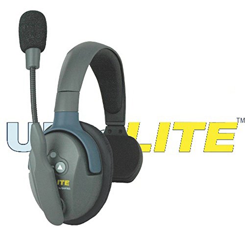 EARTEC HUB5S UltraLITE Wireless System for 5 Users - Full Duplex Transceiver Base Station with 5-Pack ULSR Single-Ear Headsets