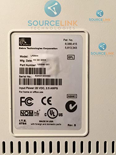 Zebra LP 2844 Direct Thermal Label Printer 2844-20300-0031
