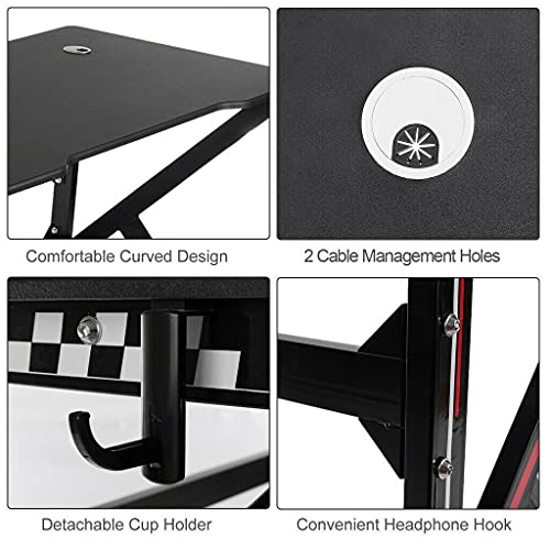 ADHW Desktop Desk Corner Computer Gaming Laptop Table Workstation Office Home Desk