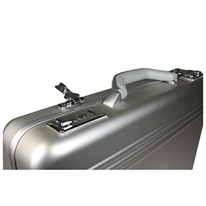 World Traveler European-style Aluminum Silver Laptop Attache Case Briefcase, One Size