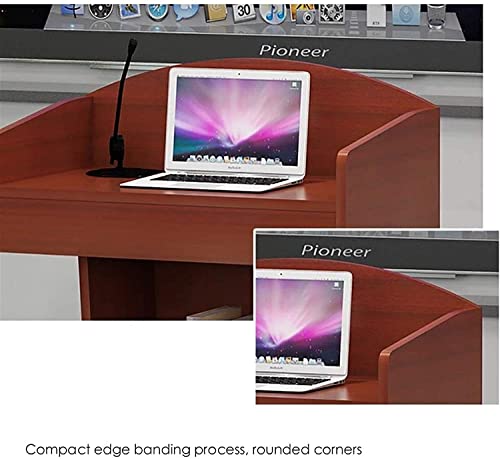 Lectern Podium Multi-Layer Board Presentation Teacher Podium White