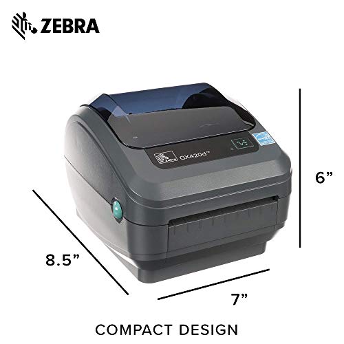 Zebra GX420D Thermal Label Barcode Printer GX42-202410-000 (Renewed)