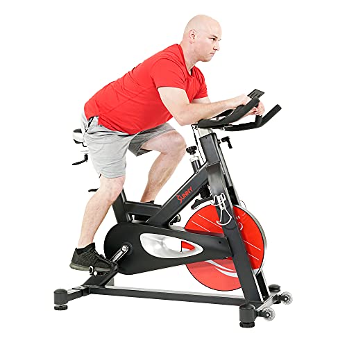 Sunny Health & Fitness Evolution Pro II Magnetic Indoor Cycle Exercise Bike with Device Mount and Performance Display -SF-B1986