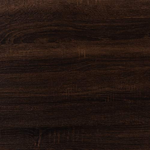 Flash Furniture Sit-Down, Stand-Up Dark Wood Grain Computer Ergonomic Desk with 37.375"W Top (Adjustable Range 29" - 40.75")