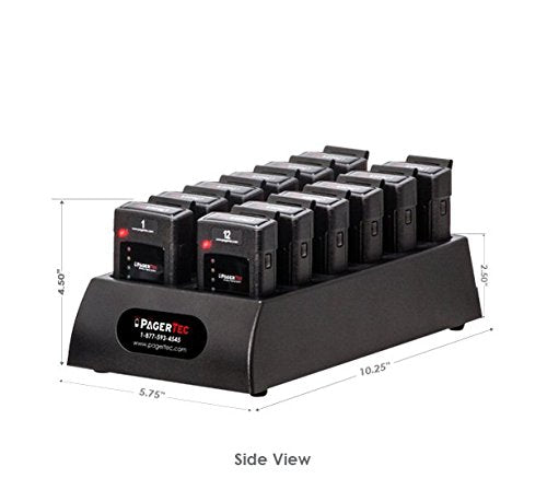 Paging Shop AlphaTXT Staff Paging System (Set of 12 Pagers) with Software Included