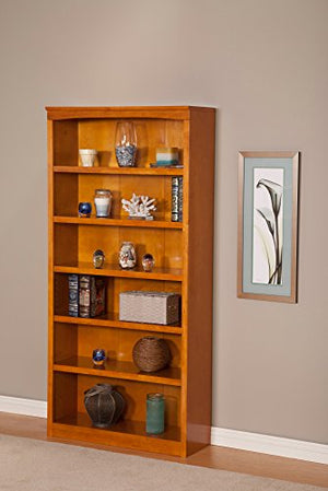 Atlantic Furniture Harvard Book Shelf, 72Inch, Caramel Latte