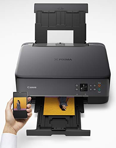 Canon TS5320 All In One Wireless Printer, Scanner, Copier with AirPrint, Black, Amazon Dash Replenishment Ready