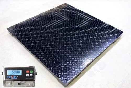 SellEton SL-4040-5k-NN Industrial Floor Scale 40" x 40" l 5000 lbs x 1 lb l Warehouse Pallets