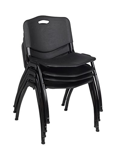 Regency MTRCT6024PL47BK Cain Training Table and M Chair Set 60-inch Maple