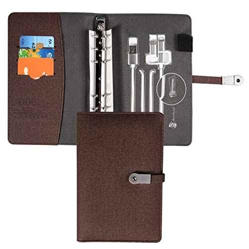 NIZYH A6 Binder Notebook Business Document Organizer File Folder with and U Disk Office Manager Planner (Color : A)