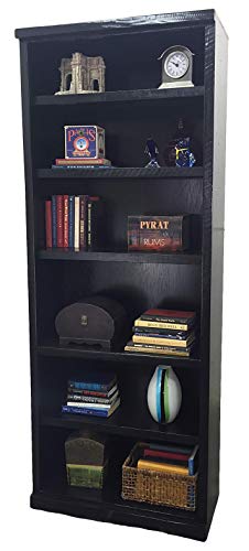 American Heartland MFG. Rustic Antique Black 84" Bookcase