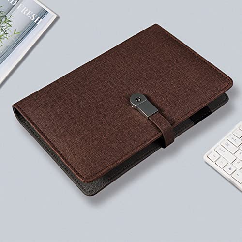 NIZYH A6 Binder Notebook Business Document Organizer File Folder with and U Disk Office Manager Planner (Color : A)