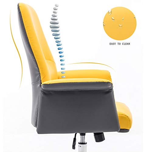 PENGJIE Ergonomic Swivel Office Chair Liftable Ergonomic Computer Chair Home Rotating Office Chair Student Dormitory Study Sofa Chair Desk Chair,68 X 47 X 110 cm Easy to Assemble