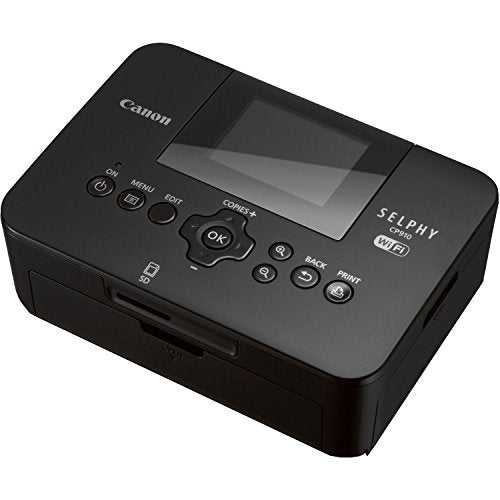 Canon SELPHY CP910 Compact Photo Color Printer, Wireless, Portable (Black) (Discontinued By Manufacturer)