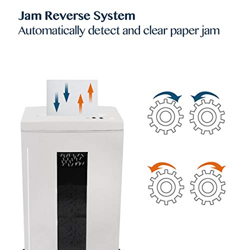 WOLVERINE High Security 10-Sheet Micro Cut Shredder for Home Office - SD9112 White ETL