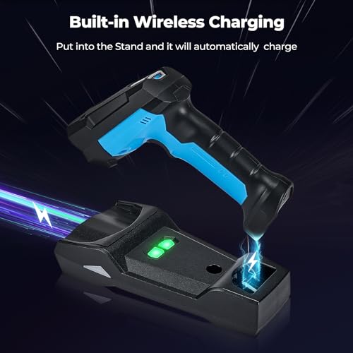 MUNBYN Ultra-Rugged Barcode Scanner - Heavy Duty IP68 1D/2D QR Waterproof Wireless Reader
