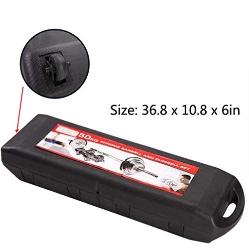 AT-X Adjustable Dumbbells Barbell with Connector Options Each Other Convertible, Weight Exercise Equipment Strength Training for Home and Gym [US Stock] (110 lbs)